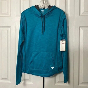 Pony green pull over hoodie sweatshirt